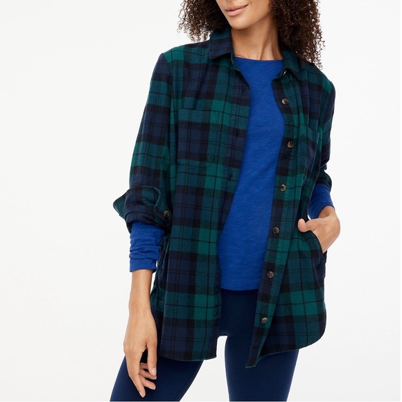 J. Crew Jackets & Blazers - NWT J.Crew Plaid Flannel Shacket